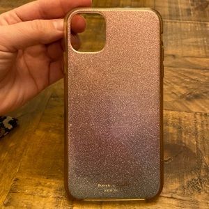 Kate spade I phone 11 ombré glitter case